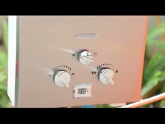 LP Gas Pemanas Air Panel stainless steel Shower luar ruangan 6L