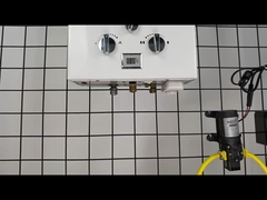 0.02-0.8Mpa 6L Gas Geyser LP Gas Camping Shower Sistem pemanas air instan