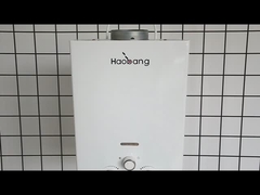 10L 2.6GPM Pemanas Air Panel Lapisan Hitam LPG NG Jenis Gas