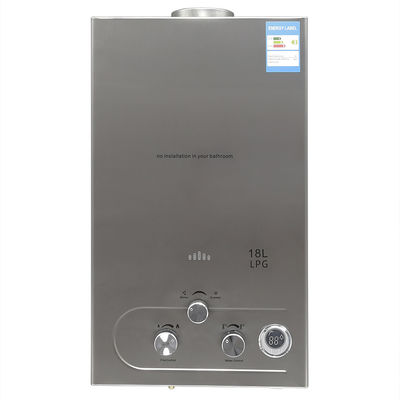 12Liter 110-220V Gas rumah tangga Pemanas Air Flue Exhaust Baja