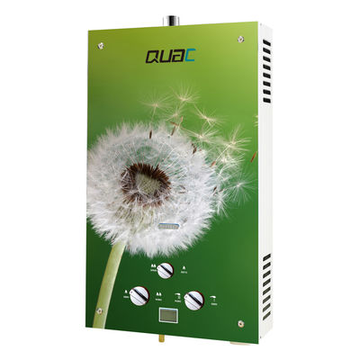 10 Liter Instant Tankless Gas Geyser LPG NG Type Panel Kaca Berwarna
