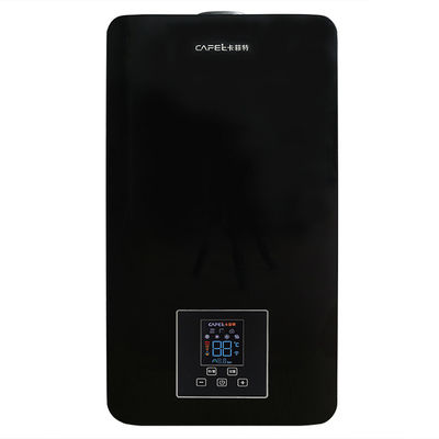 24KW Hitam 12L Gas Boiler Air Panas Pemanasan Rumah Tangga Wall Mount