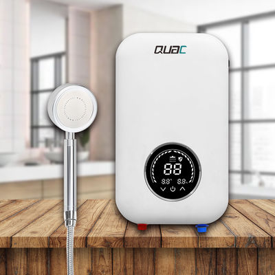3 Fase Touch Panel Control 8KW Tankless Water Heater Dengan Desain Elegan