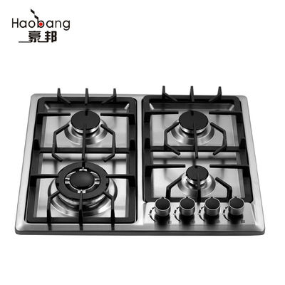 Gas alam LPG Gas Cooker Stainless Steel 4 Burner Gas Hub