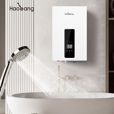 Pemanas air panas dengan gas buang dengan pemanas instan dengan tangki tembaga bebas oksigen dan tahan air IPX2