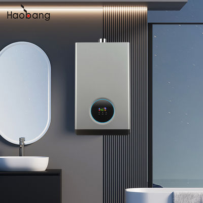 Tipe Instalasi Indoor Pemanas Air Gas Eksos Dipaksa dengan Penukar Panas Tembaga Bebas Oksigen dan Bahan Bakar Gas Alam